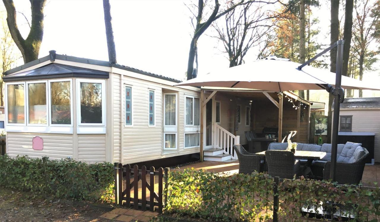 Prachtige Luxe Chalet Op De Veluwe Nabij Hoenderloo Dış mekan fotoğraf